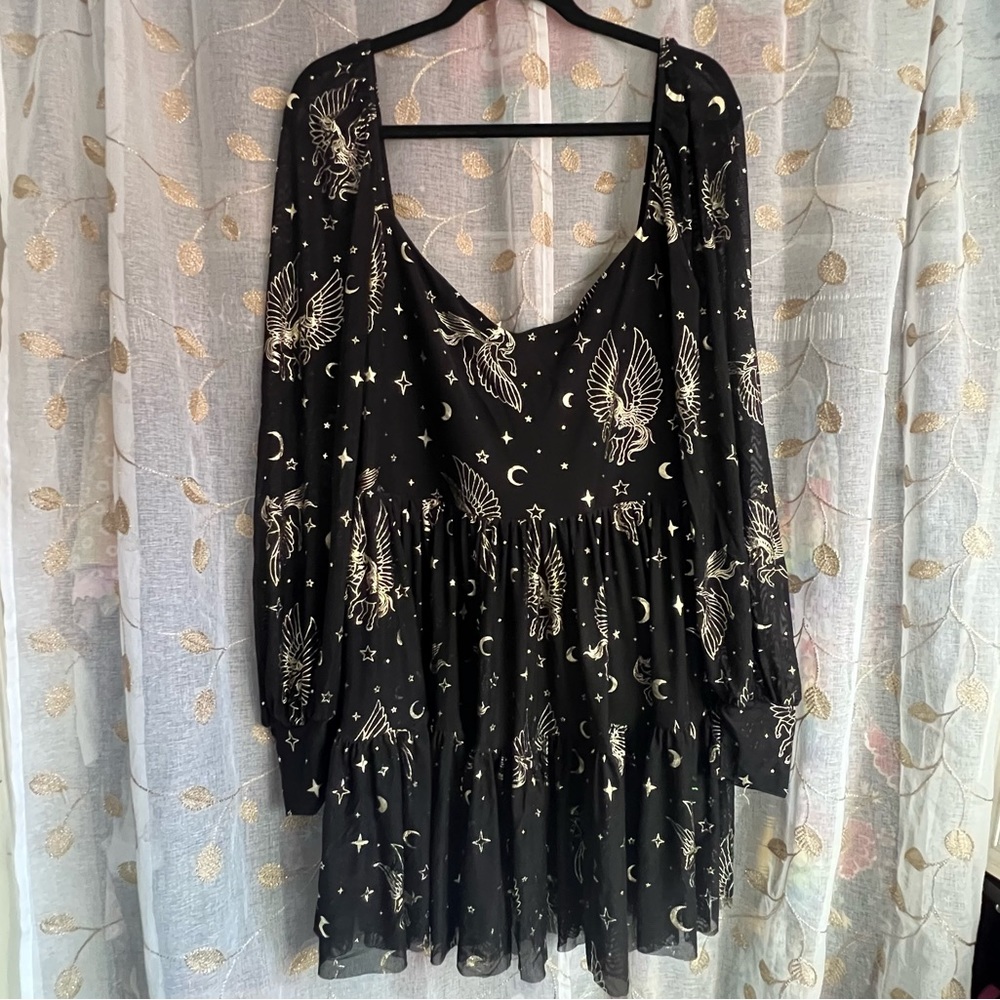 BlackMilk Clothing Pegasus in the Sky Sweet Frill Dress (Limited)